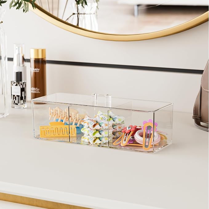 Hair Accessories Organizer for Girls, Cute Small Stackable Storage Drawer - Image 4