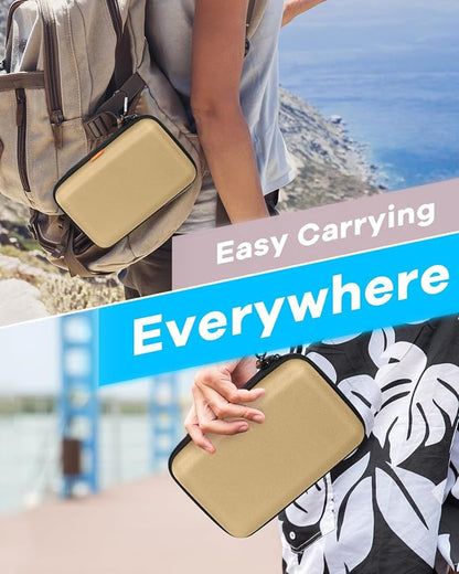 Kakhi-Brown Hard Shell Carrying Case - Image 9