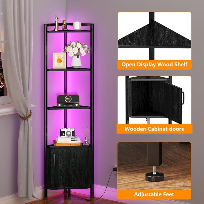 Furnulem 5-Tier Corner Shelf - Image 6