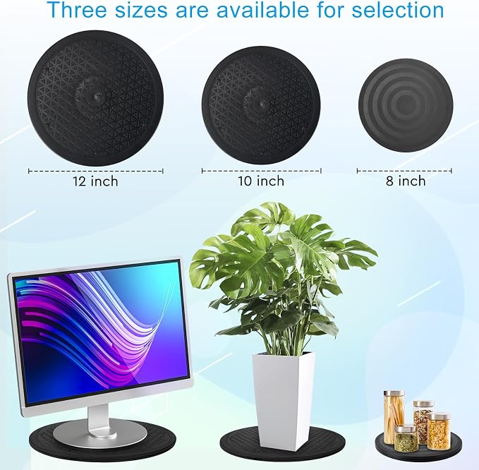 2 Pcs Lazy Susan Turntable Organizer, Eichzer Premium Heavy Duty Rotating - Image 7