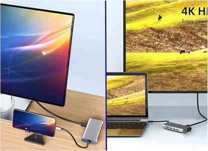 USB C Laptop Docking Station 11 in 1 Type-C Hub - Image 4