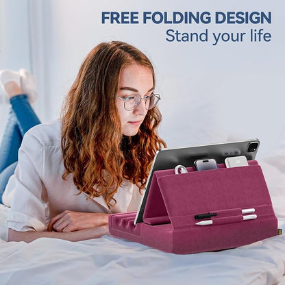 KDD Tablet Pillow Holder, Foldable iPad Stand - Image 3