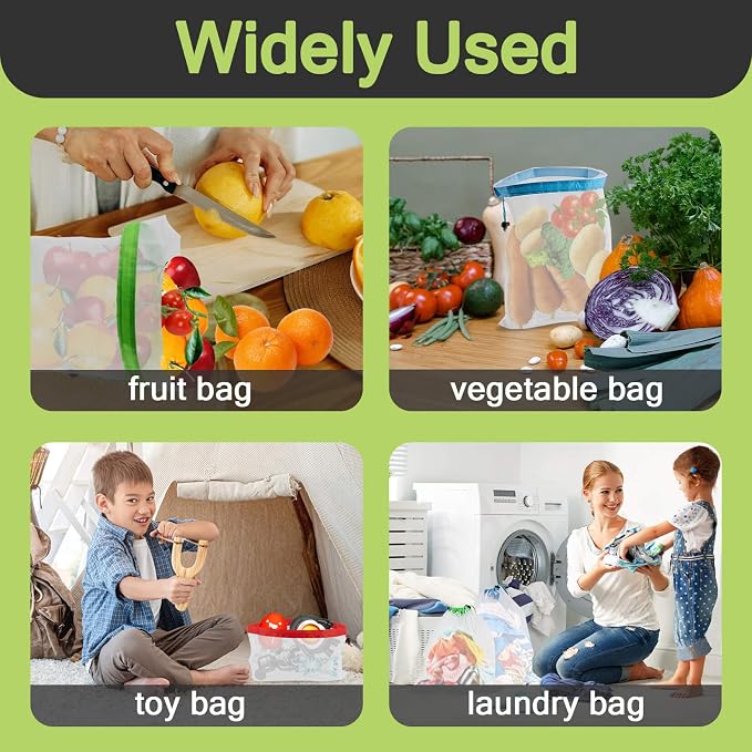 MAQIHAN 12PCS Reusable Produce Bags - Image 7