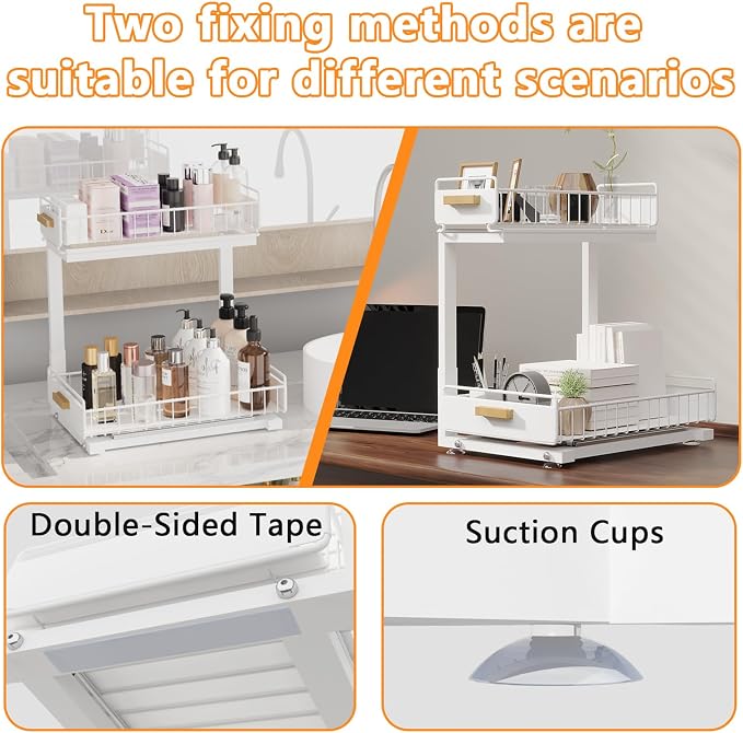 2 Pack Under Sink Organizer - Image 6