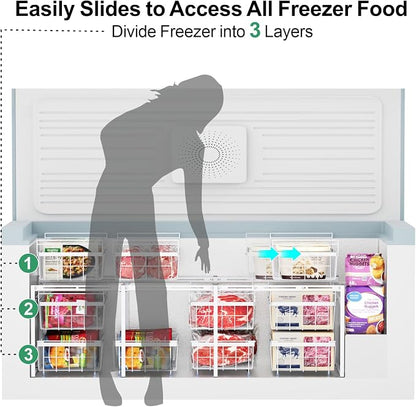 iSPECLE 2 Tier Freezer Rack Organizer - Image 4