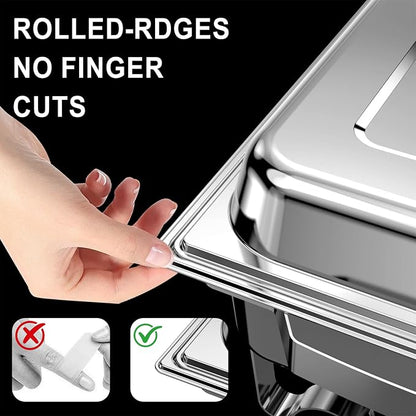 Chafing Dishes for Buffet 4 Pack, 11QT Stainless Steel Food Warmers for Parties - Image 3