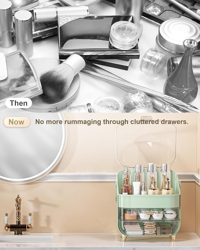 Makeup Organizer Countertop, Skincare Holder Bathroom Counter Organizer - Image 7