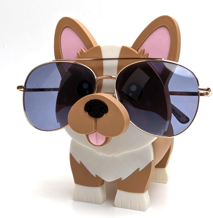 RedFive Corgi Eyeglass Holder Stand – Cute 3D Printed Dog Glasses Holder - Image 2