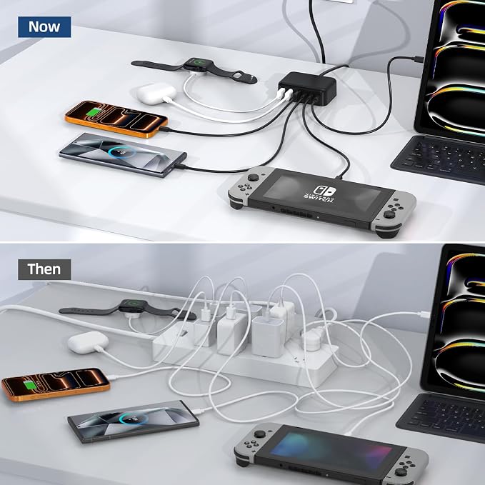 6 in 1 USB Charger, 50% Smaller Charging Station - Image 8