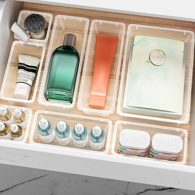 ElegantArray 12 PCS Drawer Organizer Set, 4 Sizes Tool Storage Trays, - Image 7