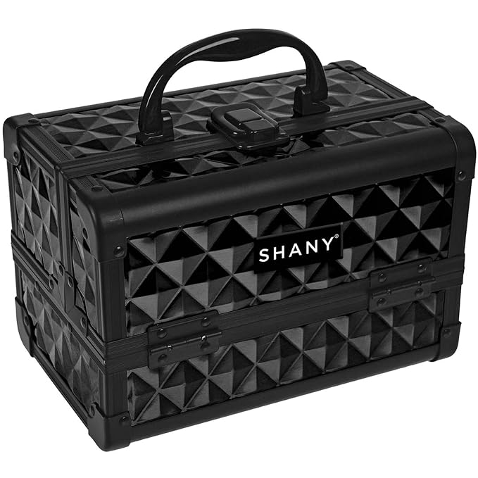 SHANY Chic Makeup Train Case Cosmetic Box Portable Makeup Case Cosmetics Beauty - Image 2
