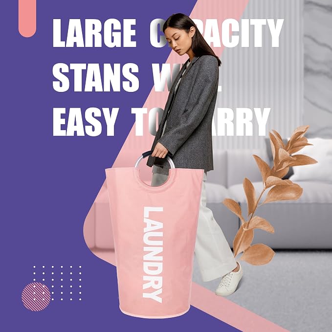 Caroeas 95L Pro Large Laundry Basket, Waterproof Laundry Hamper, Laundry Bag - Image 3