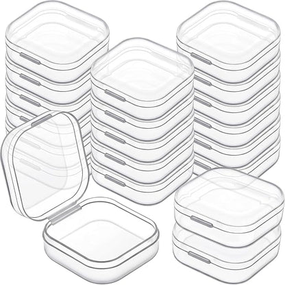 Jetec 18 Pieces Mini Plastic Clear Beads Storage Containers Box by Jetec