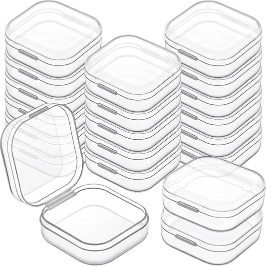 Jetec 18 Pieces Mini Plastic Clear Beads Storage Containers Box by Jetec