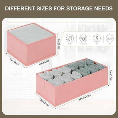 DIMJ Drawer Organizers for Clothing, Fabric Closet Organizers and Storage - Image 2