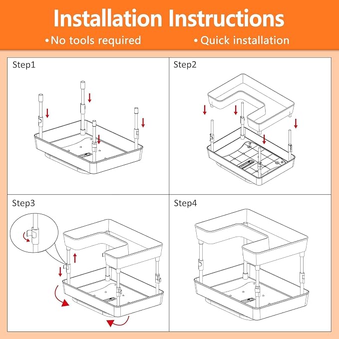 2 Tier Lazy Susan Organizer - Image 8