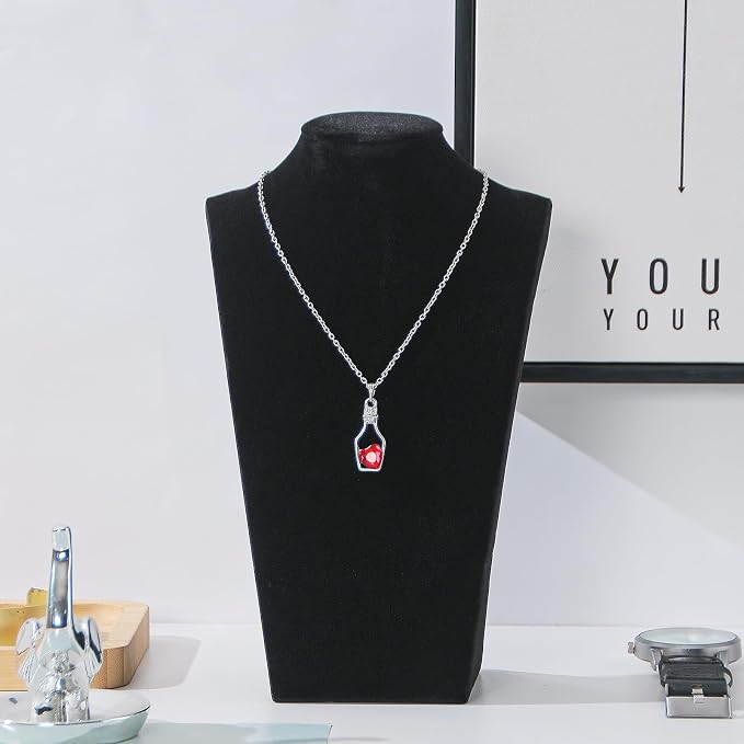 Necklace Bust Display Stand, Jewelry Necklace Organizer Rack - Image 4