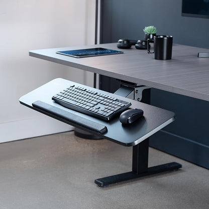 VIVO Adjustable Computer Keyboard and Mouse Platform Tray, 34 x 10 inch - Image 2