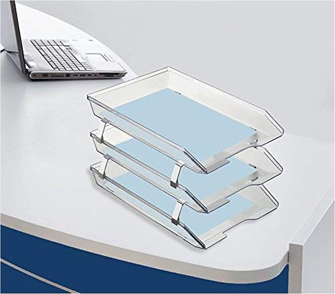 Acrimet Facility 3 Tier Letter Tray, Front Load, Letter Size/A4, Desktop File - Image 3