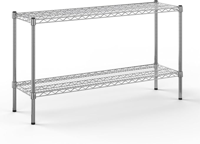 14" Deep x 48" Wide x 27" Height Wire Shelving Kit | 2-Tier | NSF Commercial by Regal+Altair