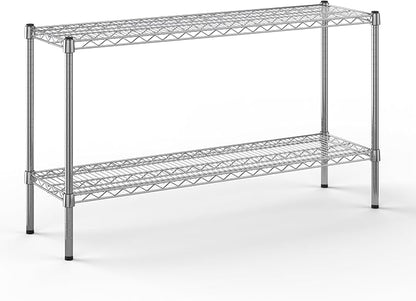 14" Deep x 48" Wide x 27" Height Wire Shelving Kit | 2-Tier | NSF Commercial by Regal+Altair