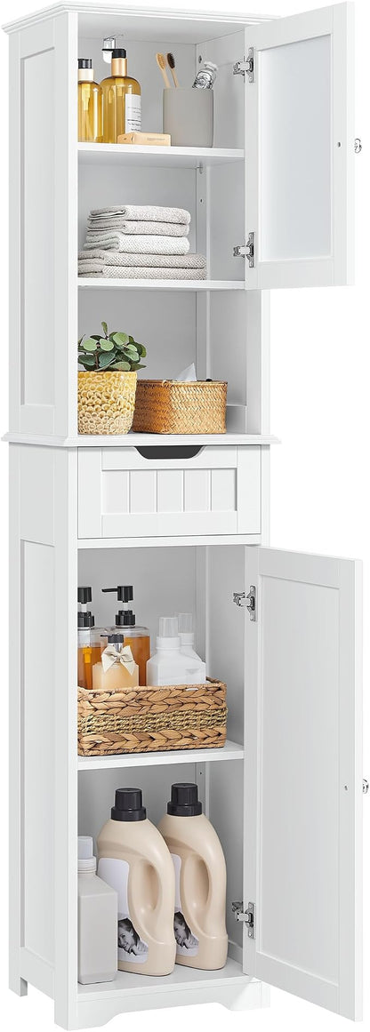 Yaheetech Tall Slim Bathroom Storage Cabinet by Unknown