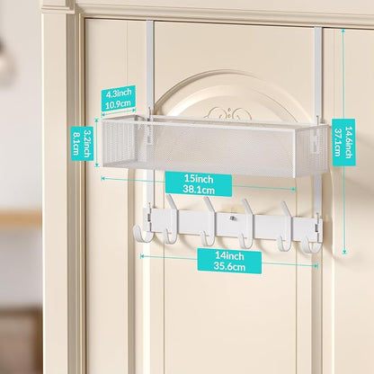 LUCYCAZ Over The Door Hooks Organizer, Door Hanger Storage - Image 4