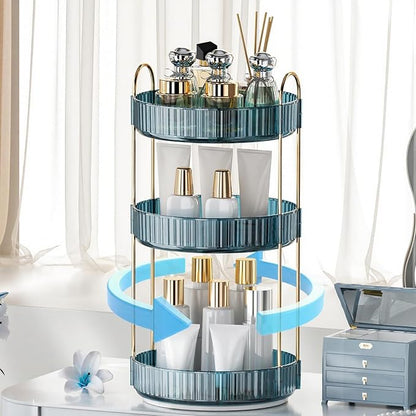 360° Rotating Makeup Organizer, Bathroom Organizers and Storage Holder Rack by INVSSENEORGANIZERS