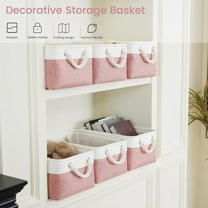 13.8x9.8x6.7 Inch Fabric Small Storage Bins - Image 5