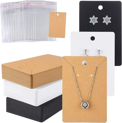 MIAHART 150 Set Earring Cards, Earring Display Cards by MIAHART
