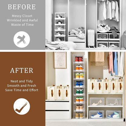 Bed Sheet Organizers and Storage, 8 Pack Linen Closet Organizers - Image 7