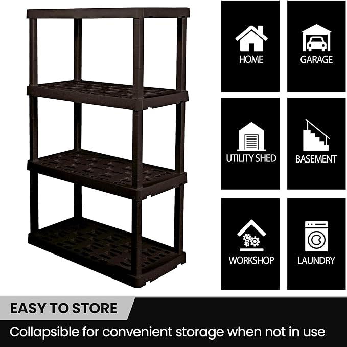 Oskar Heavy Duty Plastic Storage Shelves- - Image 6