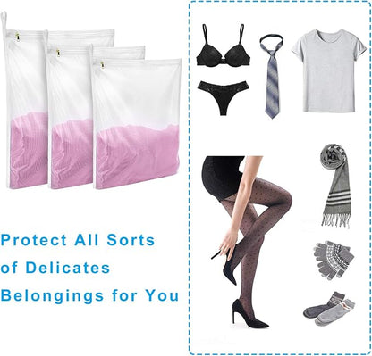 GOGOODA 3 Pack Delicates Laundry Bags, Fine Mesh Wash Bag - Image 5