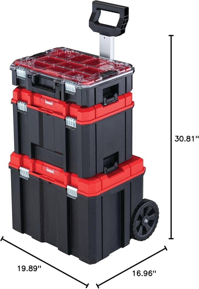 CRAFTSMAN VERSASTACK 17.126-in Metal Wheels Lockable Tool Box - Image 10