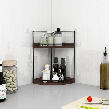 Dorhors 2-Tier Bathroom Counter Organizer, Vanity Counter Corner Shelf - Image 6