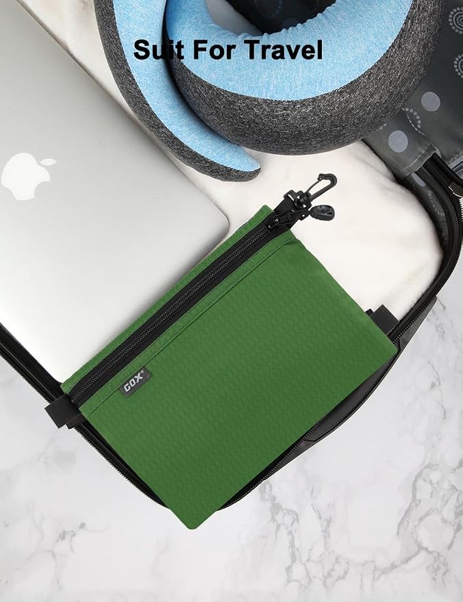 GOX Travel Toiletry Bag, Carry On Small Zipper Pouch, Cosmetic Kit Makeup - Image 7
