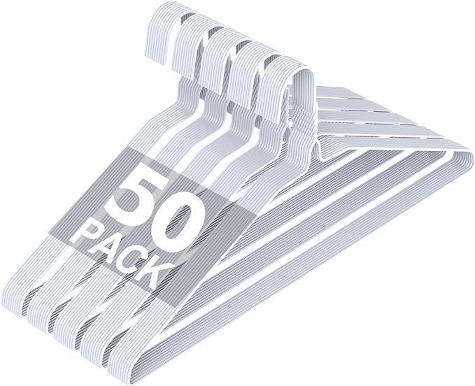 SPECILITE Wire Metal Clothes Hangers Bulk 50 Pack by SPECILITE