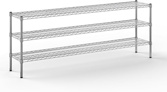 14" Deep x 72" Wide x 27" Height Wire Shelving Kit | 3-Tier | NSF Commercial by Regal+Altair