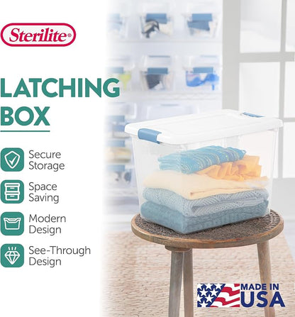 Sterilite 12-Pack Latching Box, Under Bed Storage Bins - Image 3