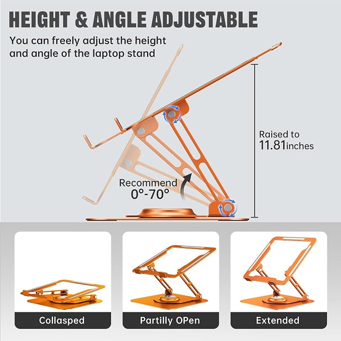 Laptop Stand for Desk, Adjustable Computer Stand - Image 3