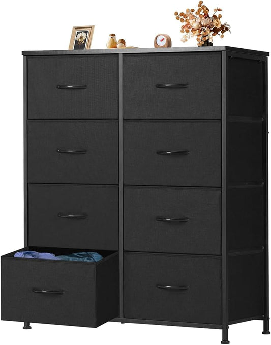 OLIXIS 8 Drawer Dresser for Bedroom, Wide Fabric Storage Tower, Closet Chest by OLIXIS