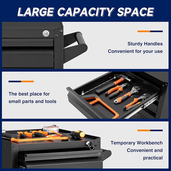 Yizosh 5-Drawer Metal Tool Storage Cabinet - Image 5