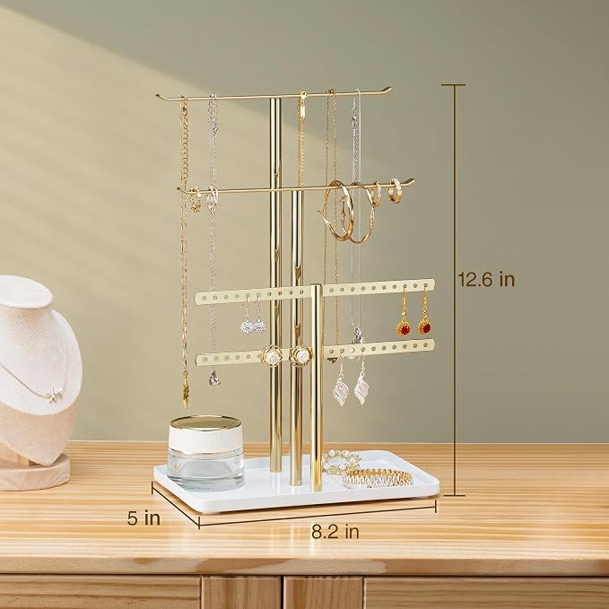 pickpiff Jewelry Stand Organizer Necklace Holder- 12.5" Sturdy Earring and - Image 4