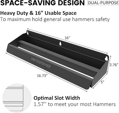 UNITEDPOWER Hammer Holder, Wall Mount Storage Rack Organizer - Image 2