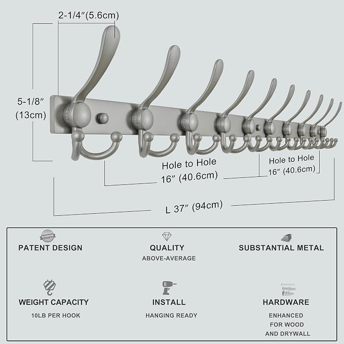Dseap MaxStrong 2.0 Coat Rack Wall - Image 7