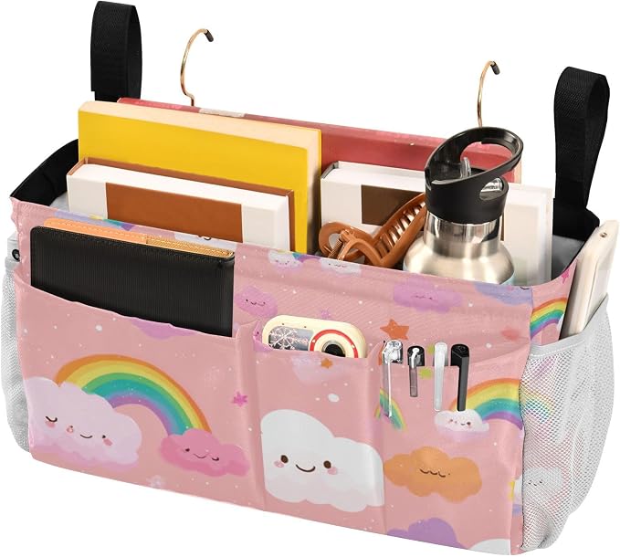 Multicolored Stars Rainbows Bedside Caddy - Image 3