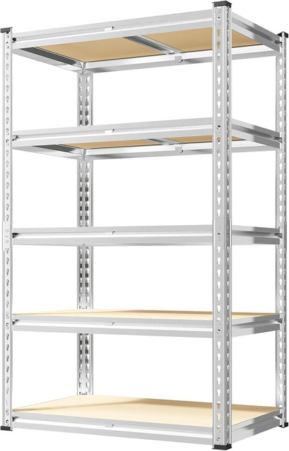 REIBII 2000LBS Storage Shelves 5 Tier Garage Shelving Heavy Duty Metal Shelving by REIBII