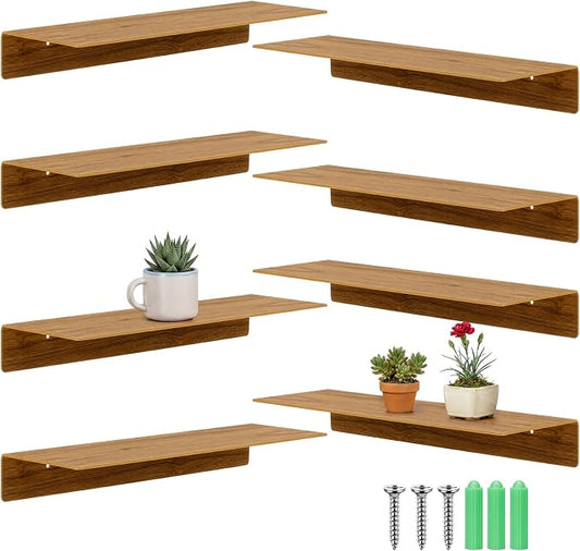 Blulu 8 Pcs Acrylic Floating Shelves by Blulu
