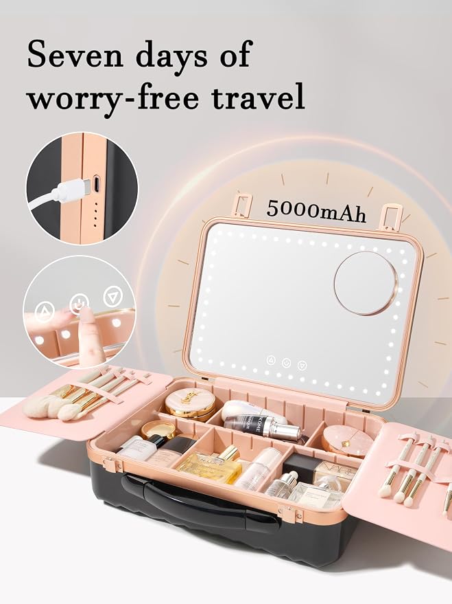 ROWNYEON Travel Makeup Case - Image 2
