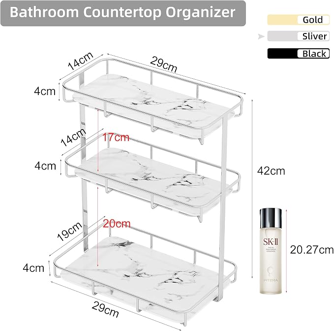 Bathroom Organizer Countertop Perfume Organizer Makeup Organizer Cosmetics - Image 3
